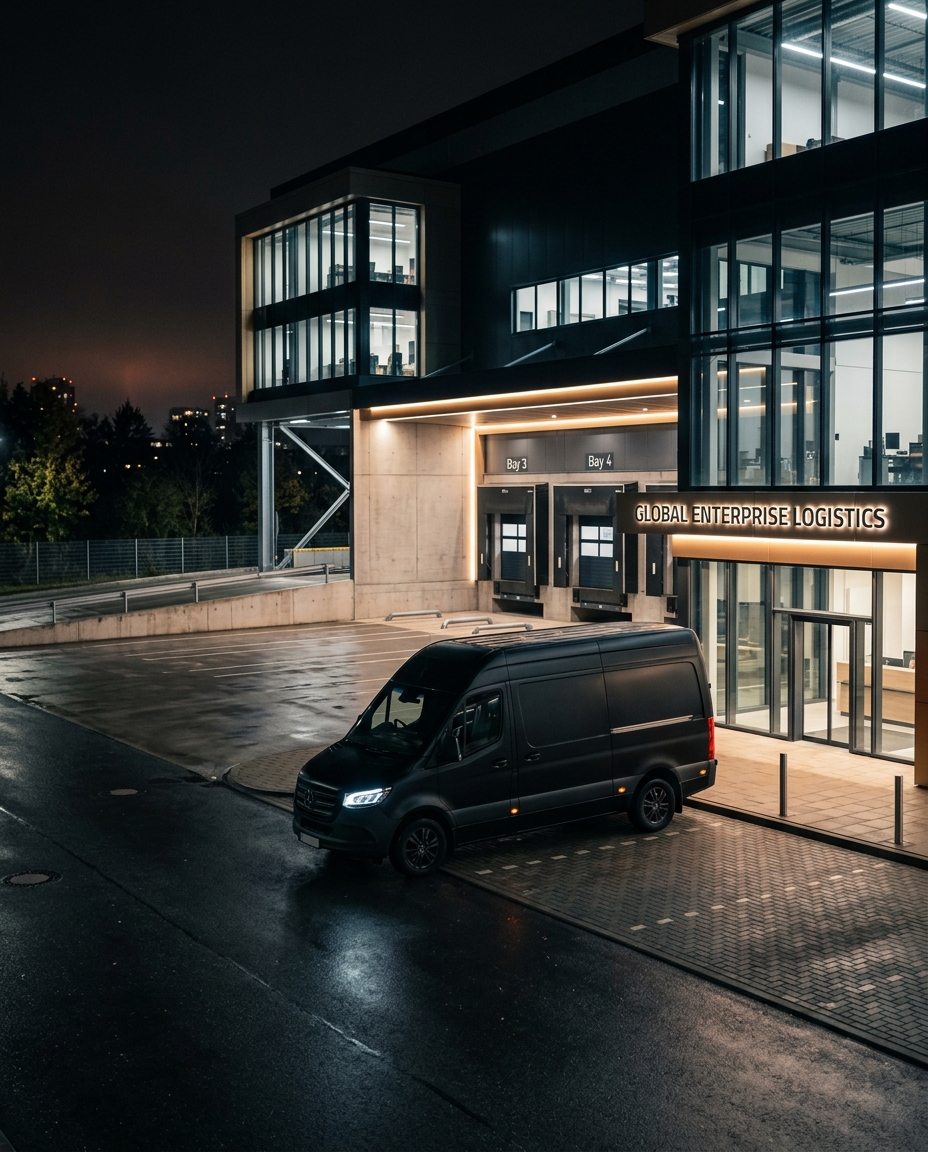 Logistics warehouse and delivery fleet